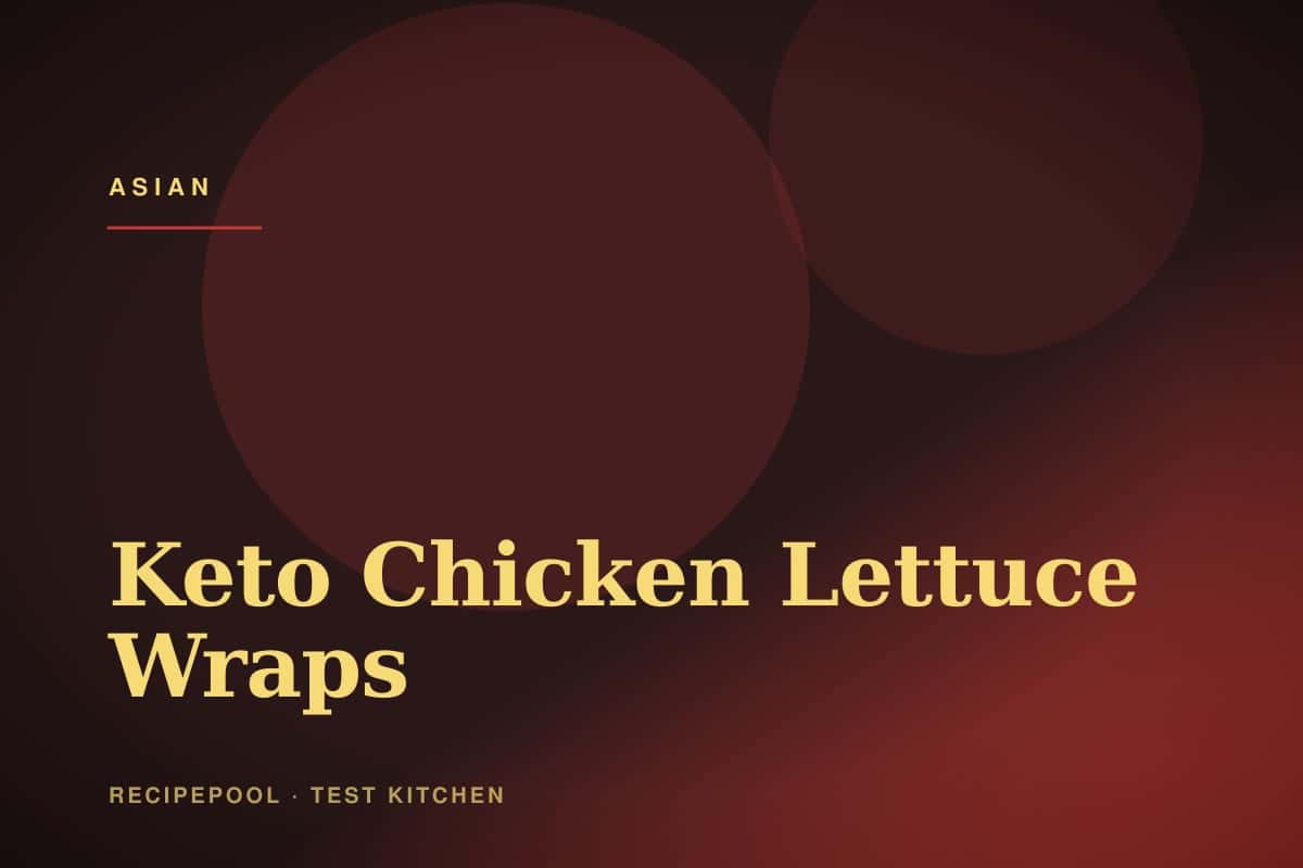 Keto chicken lettuce wraps filled with savory ground chicken and vegetables