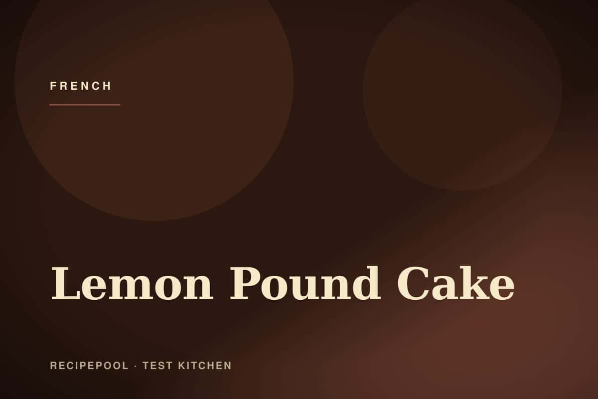 Sliced lemon pound cake with lemon glaze on a rustic cutting board