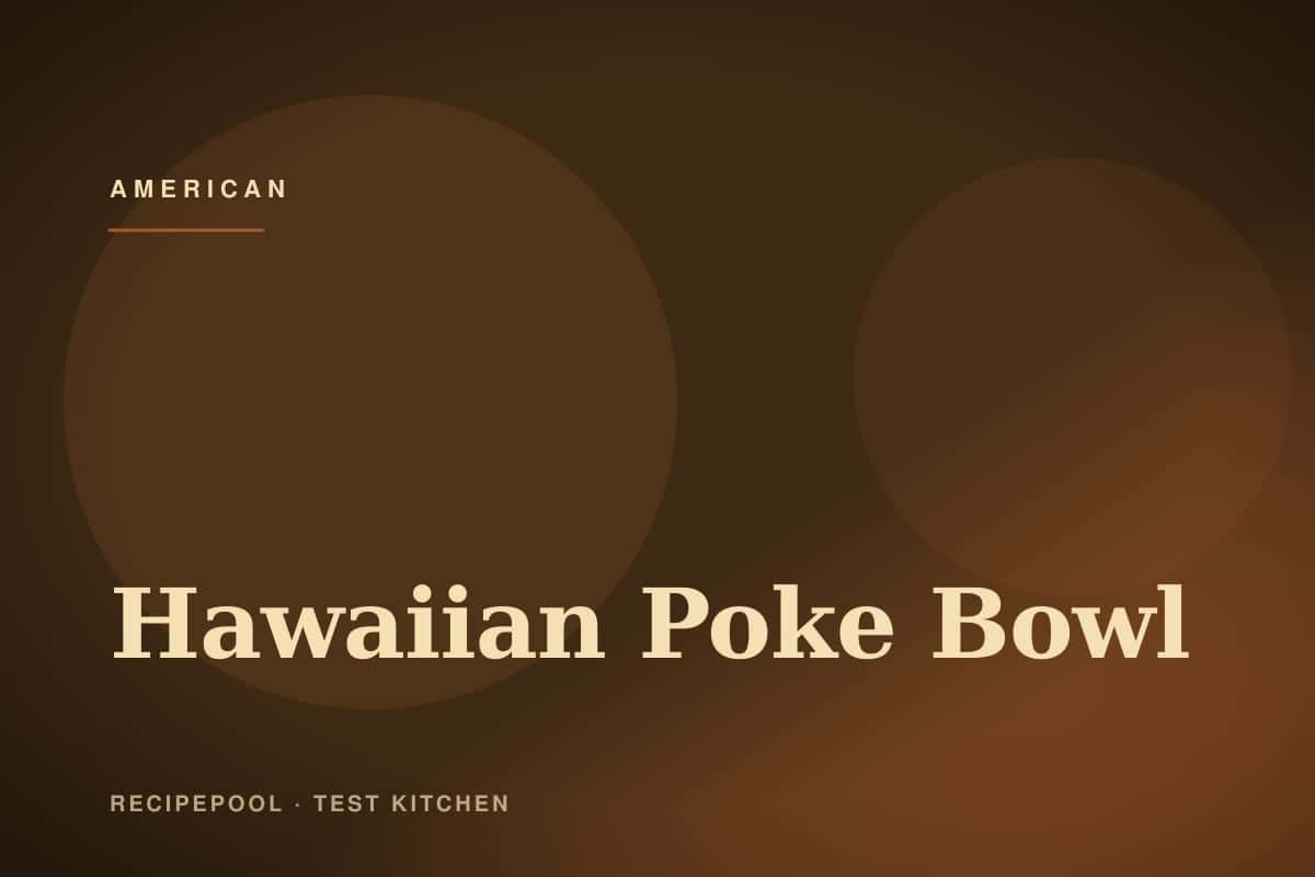 Hawaiian poke bowl with sushi-grade ahi tuna, avocado, and edamame over rice