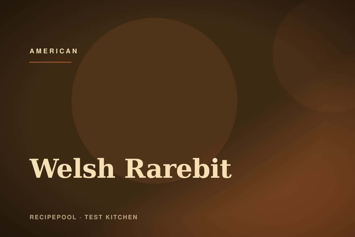 Welsh rarebit on toast with glossy melted cheese sauce and blistered top