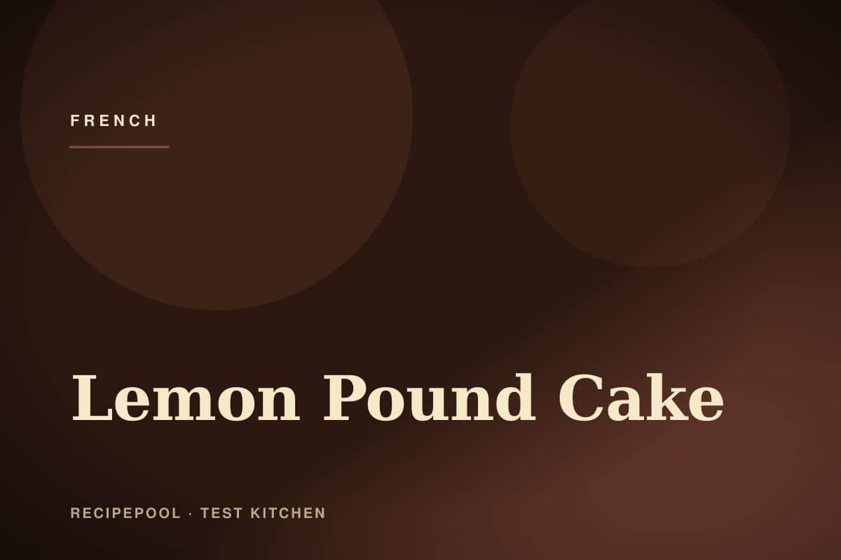 Sliced lemon pound cake with lemon glaze on a rustic cutting board
