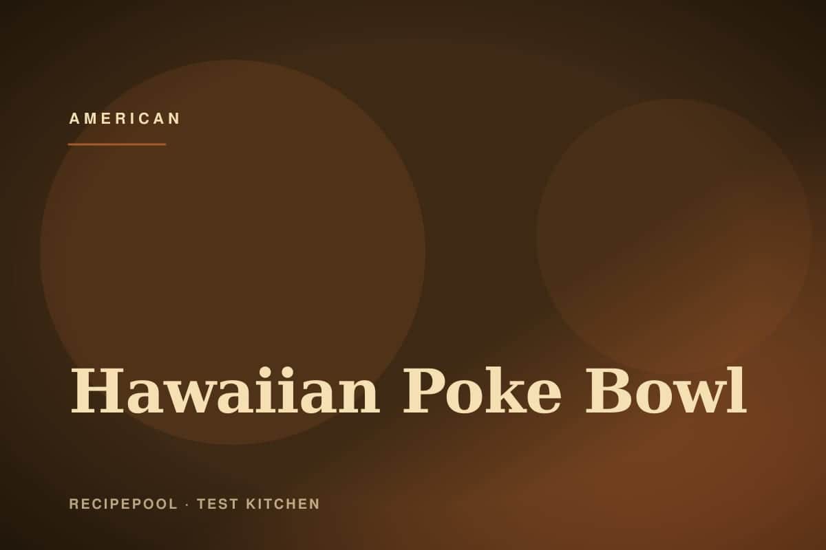 Hawaiian poke bowl with sushi-grade ahi tuna, avocado, and edamame over rice