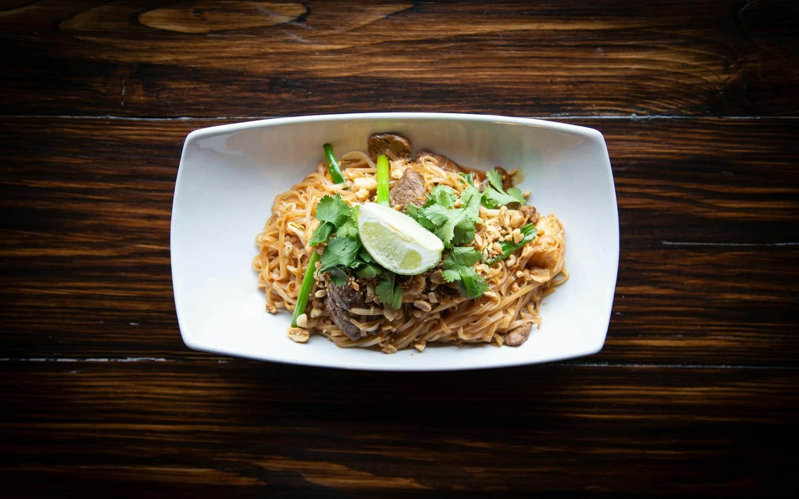 Zucchini Noodle Pad Thai finished dish