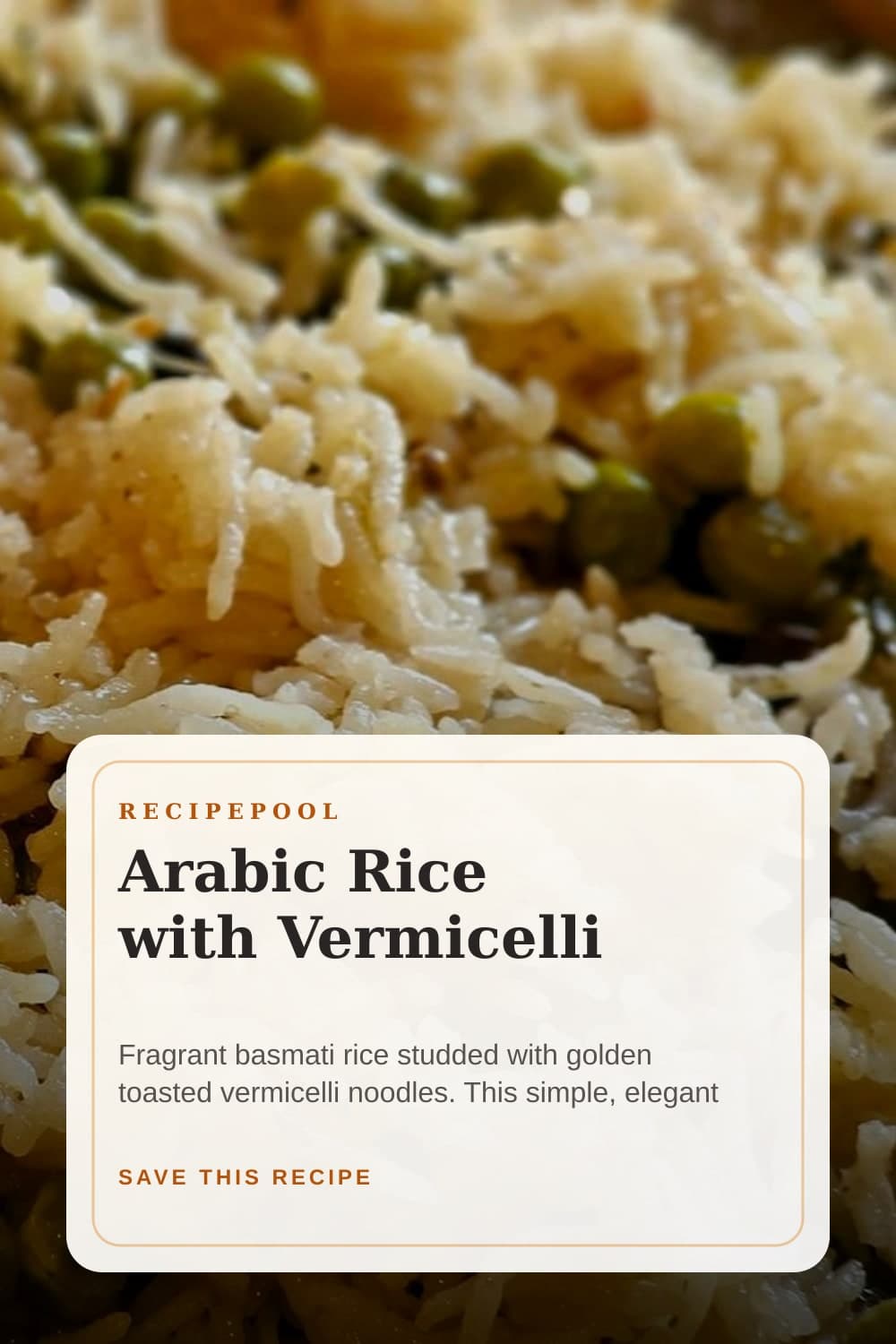 Pinterest image for Arabic Rice with Vermicelli