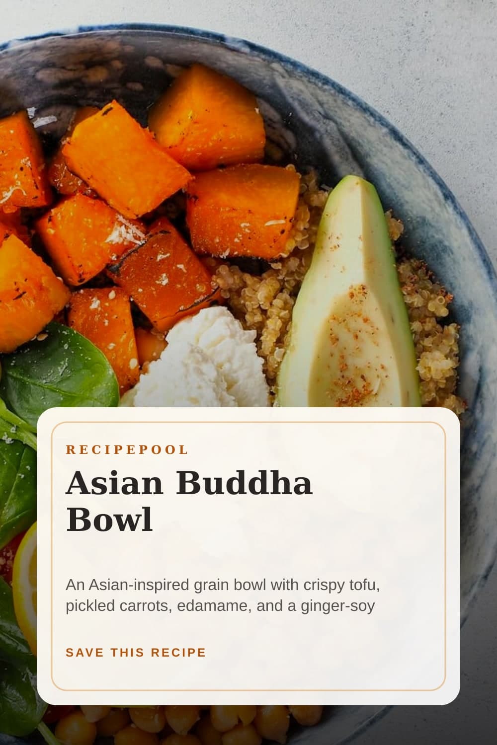 Pinterest image for Asian Buddha Bowl