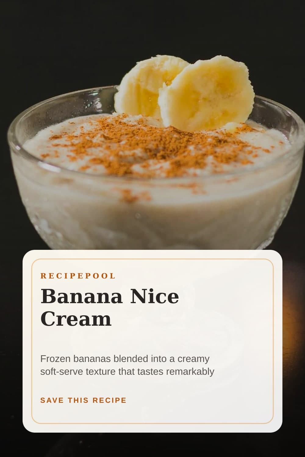 Pinterest image for Banana Nice Cream