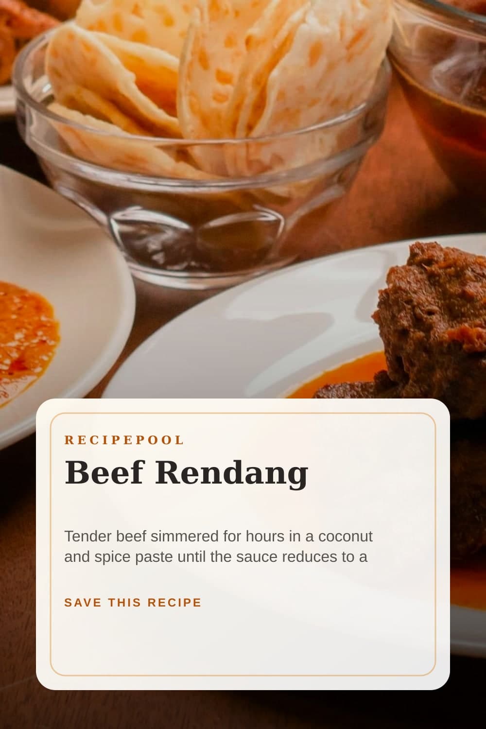 Pinterest image for Beef Rendang