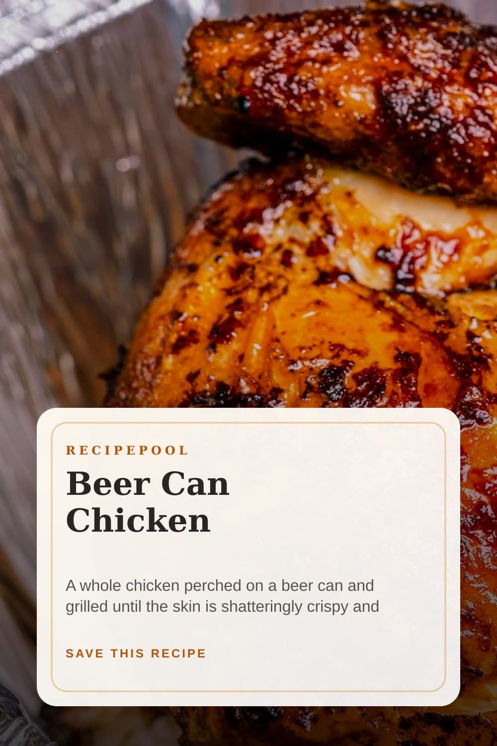 Pinterest image for Beer Can Chicken