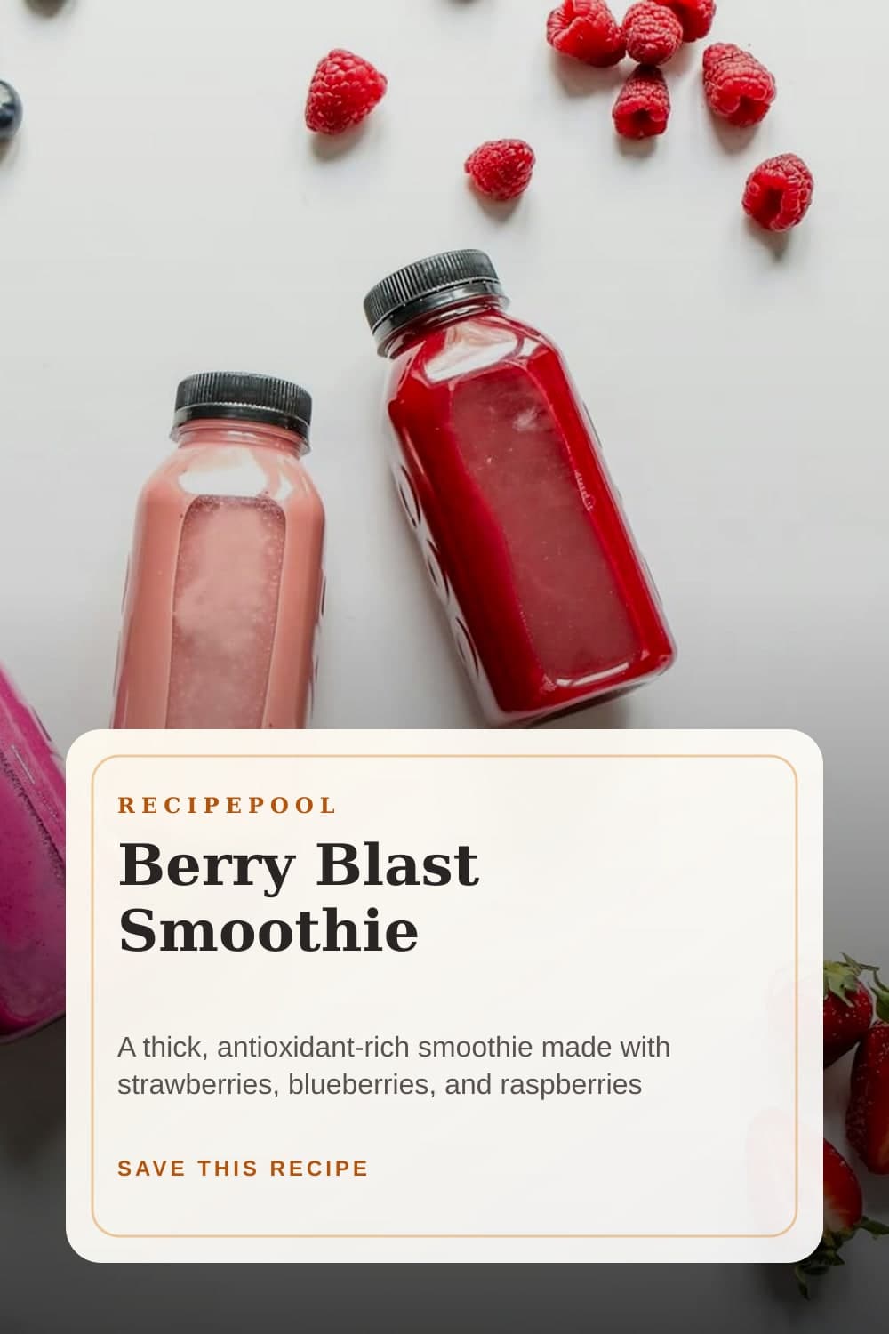 Pinterest image for Berry Blast Smoothie