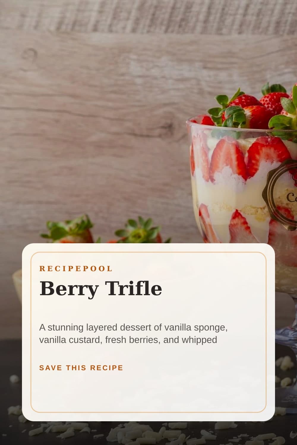Pinterest image for Berry Trifle