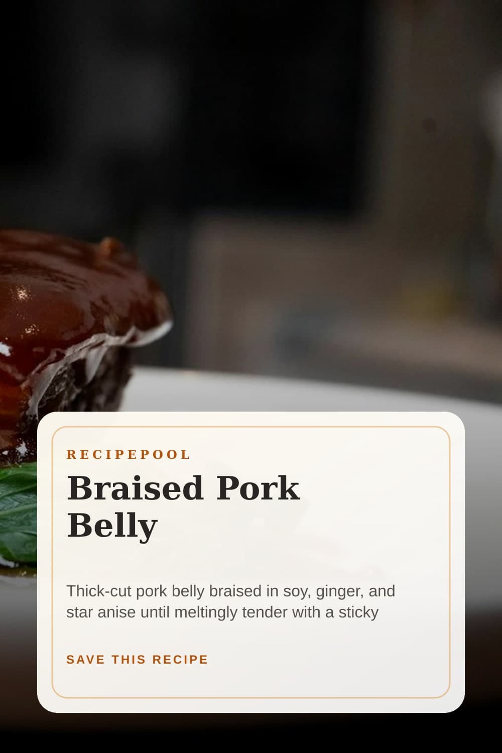 Pinterest image for Braised Pork Belly