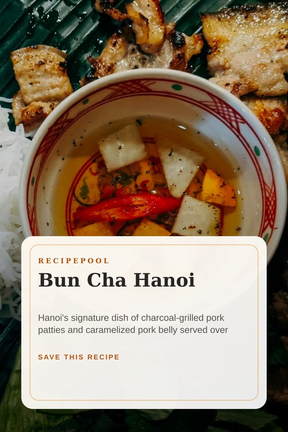 Pinterest image for Bun Cha Hanoi