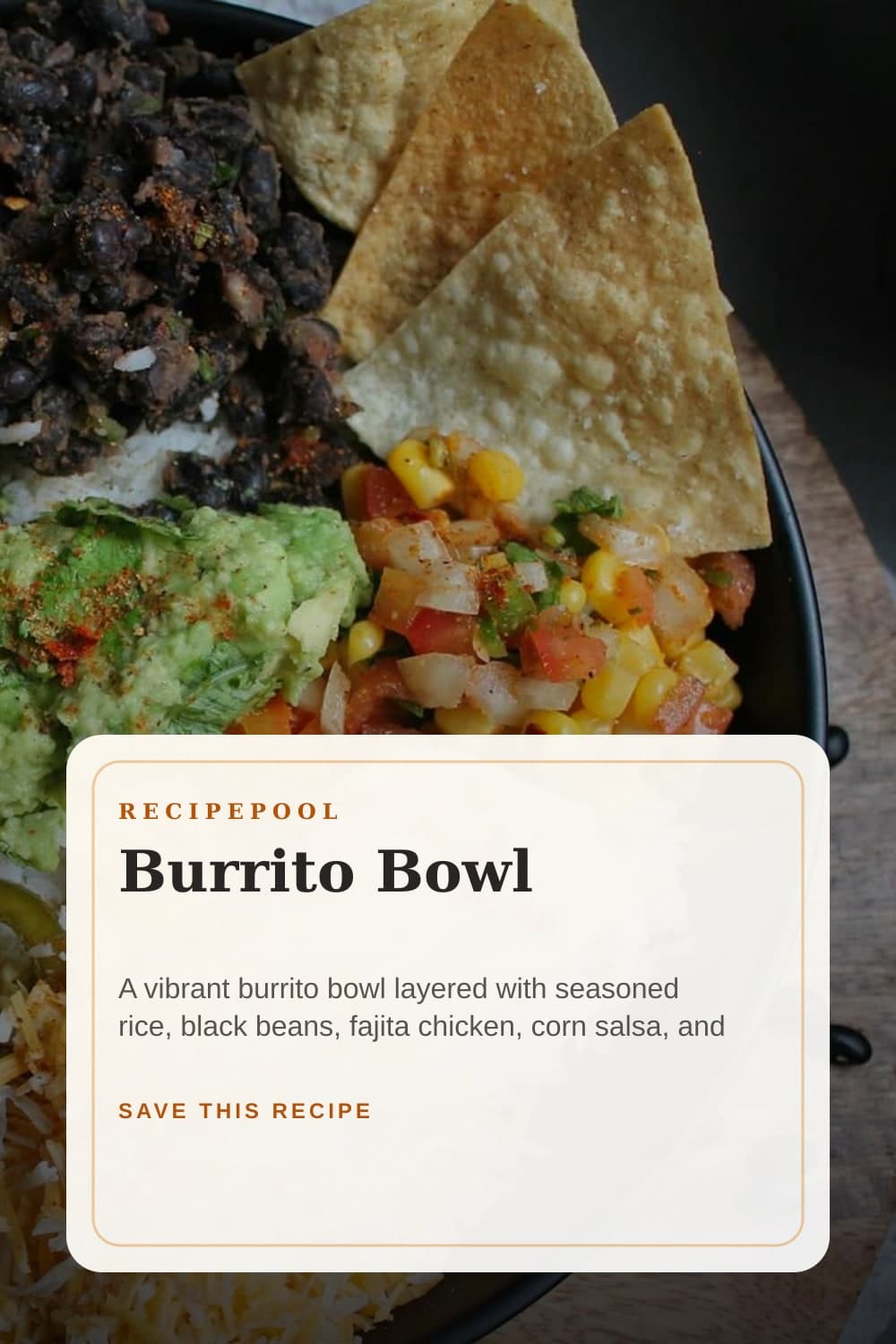 Pinterest image for Burrito Bowl