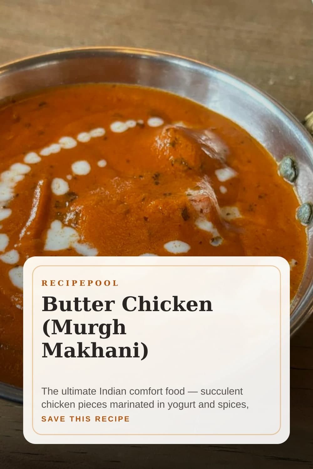 Pinterest image for Butter Chicken (Murgh Makhani)