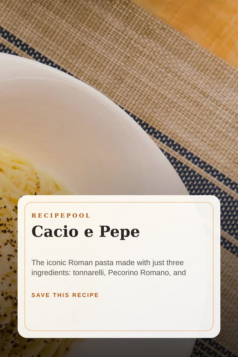 Pinterest image for Cacio e Pepe