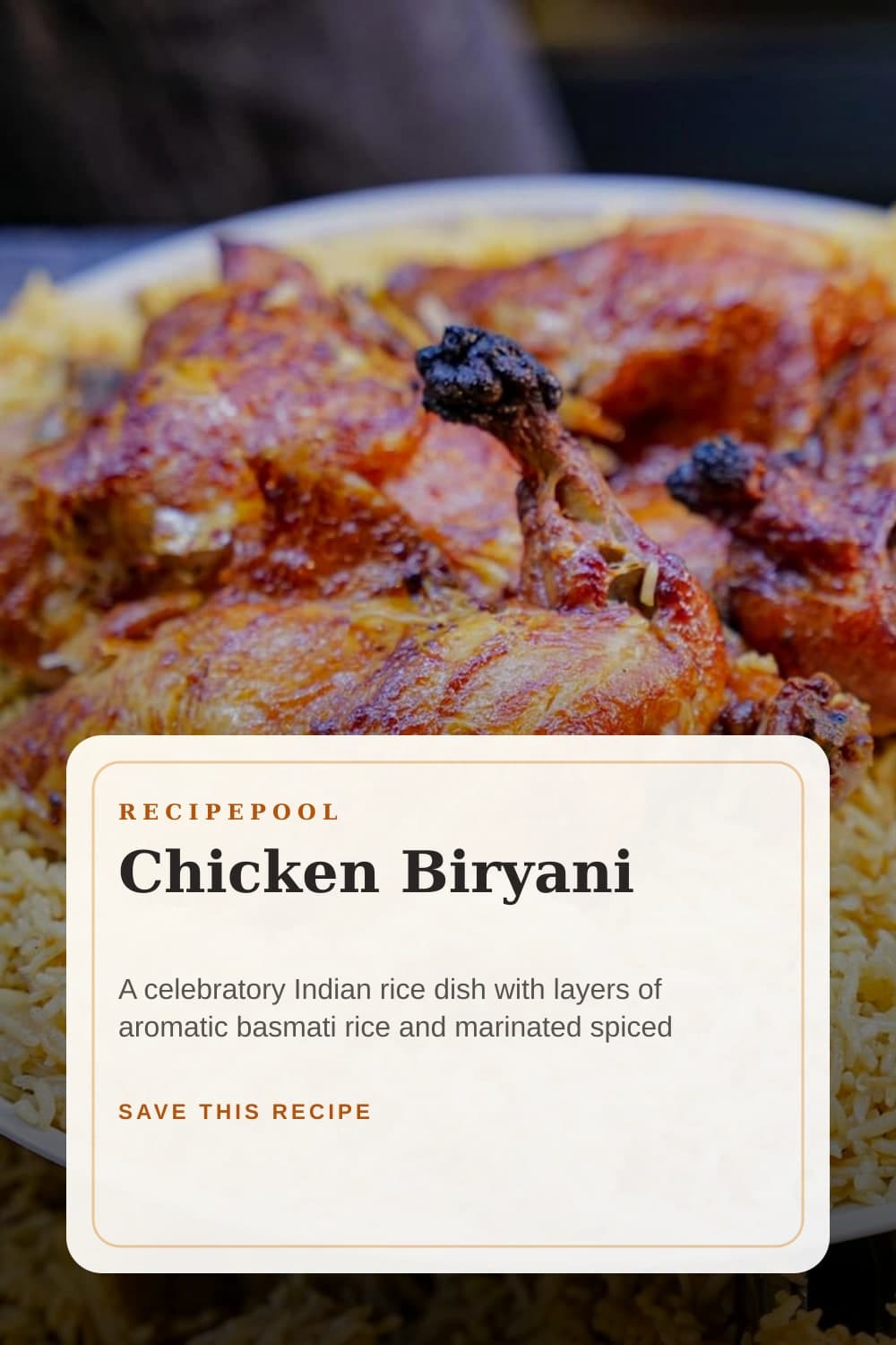 Pinterest image for Chicken Biryani