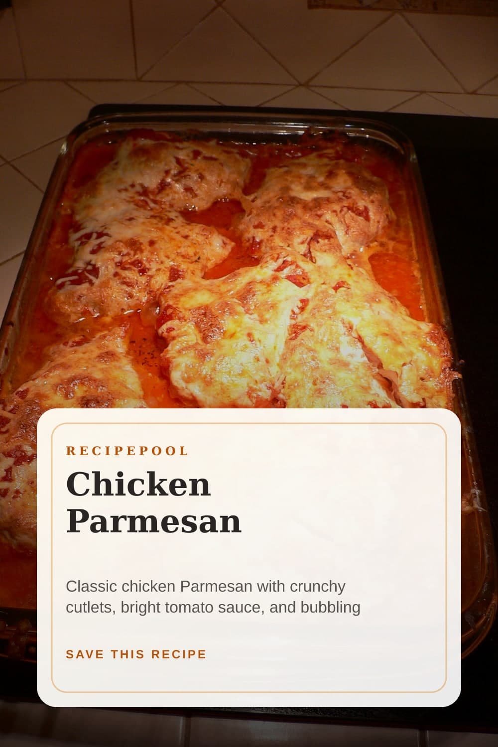 Pinterest image for Chicken Parmesan