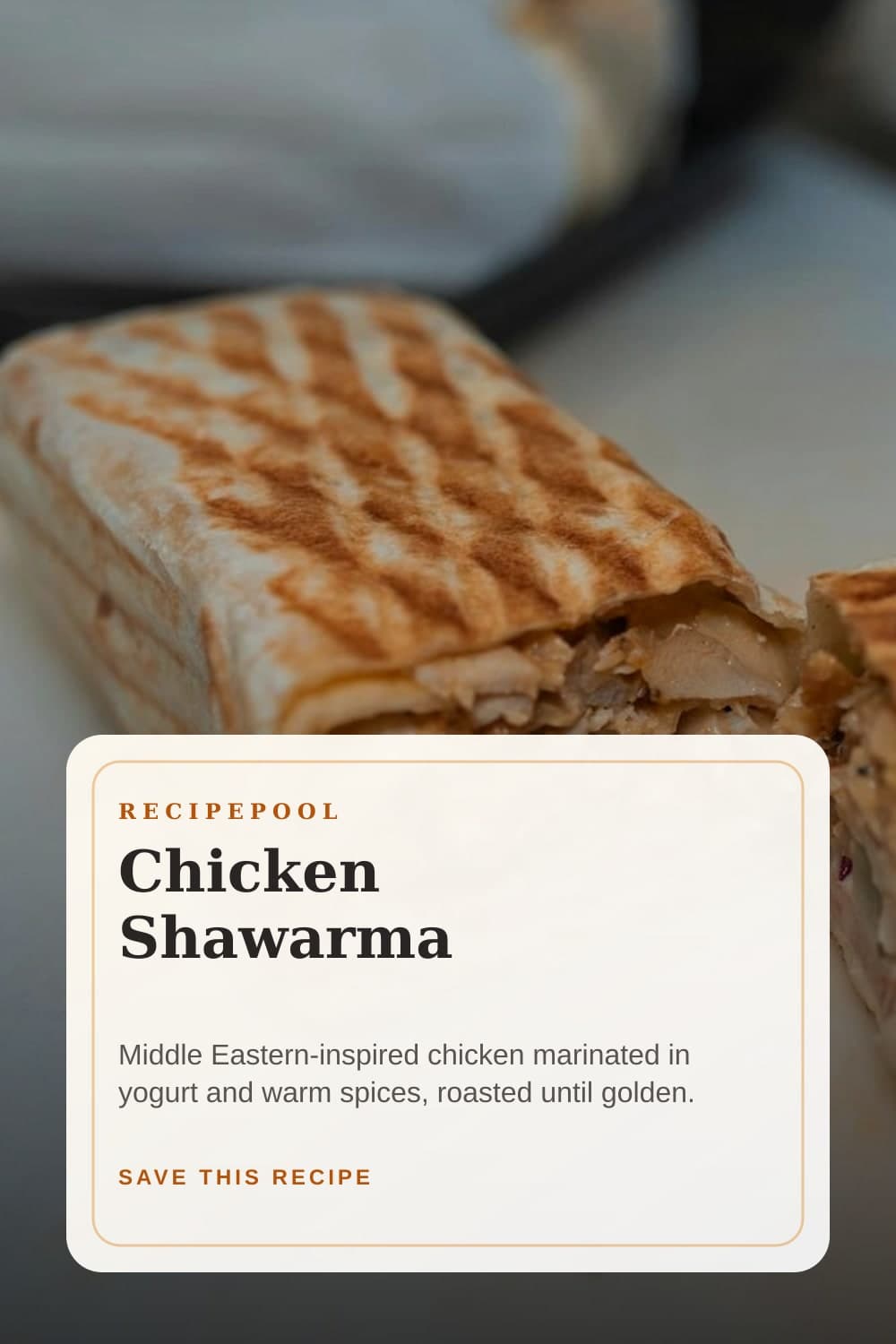 Pinterest image for Chicken Shawarma