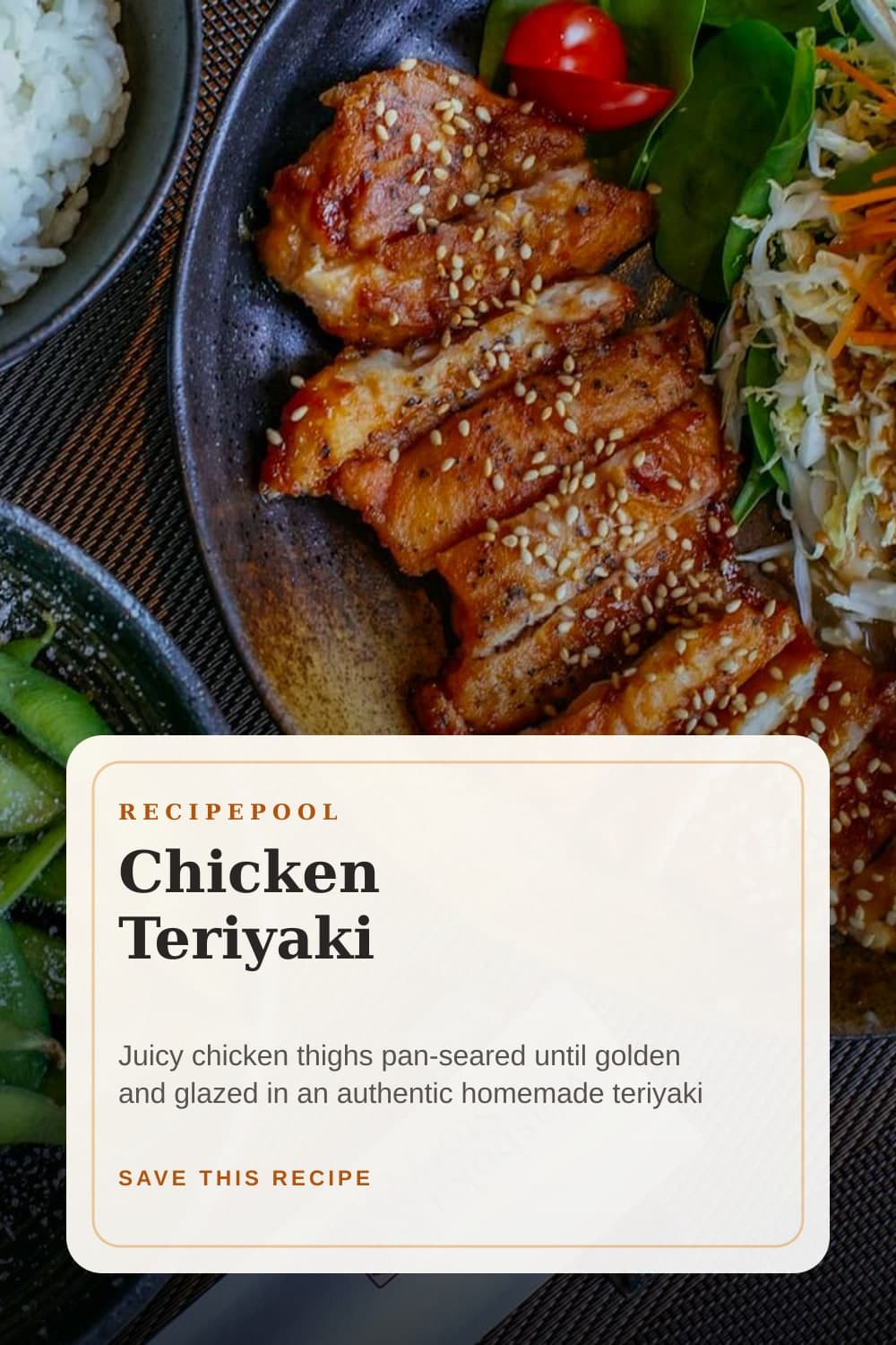 Pinterest image for Chicken Teriyaki