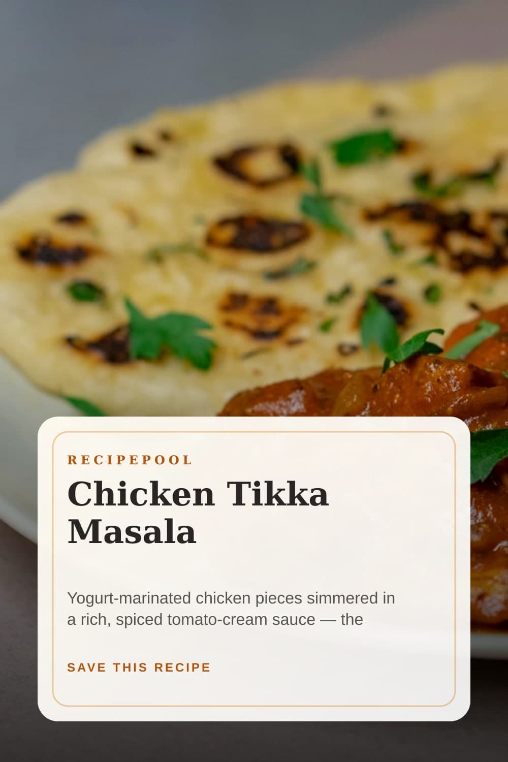 Pinterest image for Chicken Tikka Masala