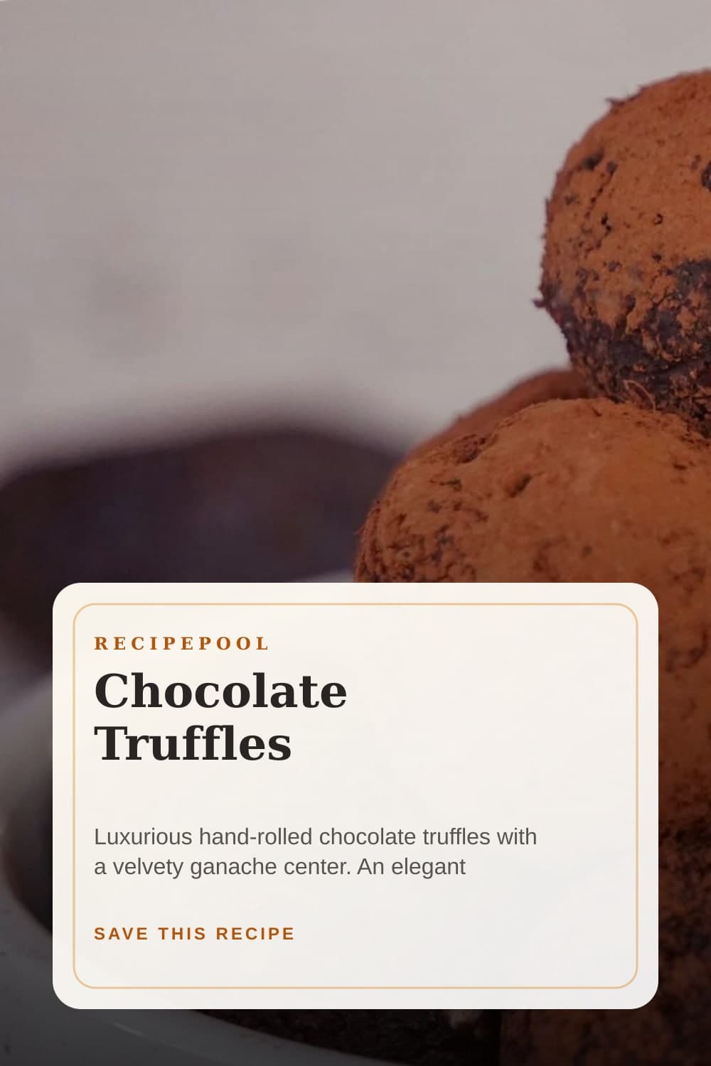 Pinterest image for Chocolate Truffles