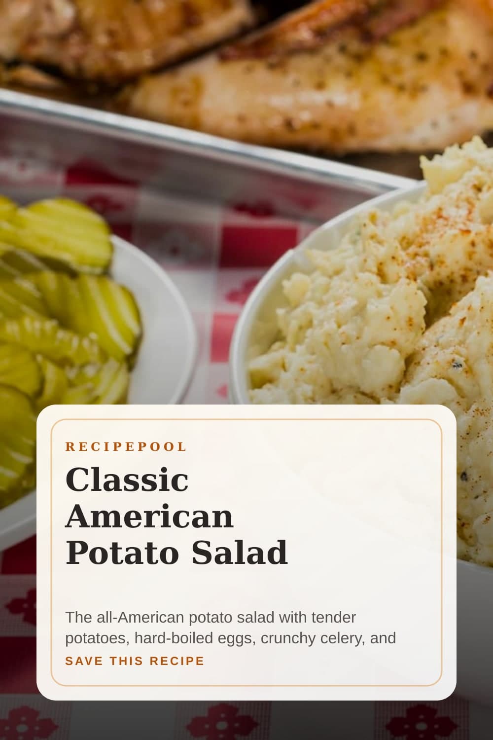 Pinterest image for Classic American Potato Salad