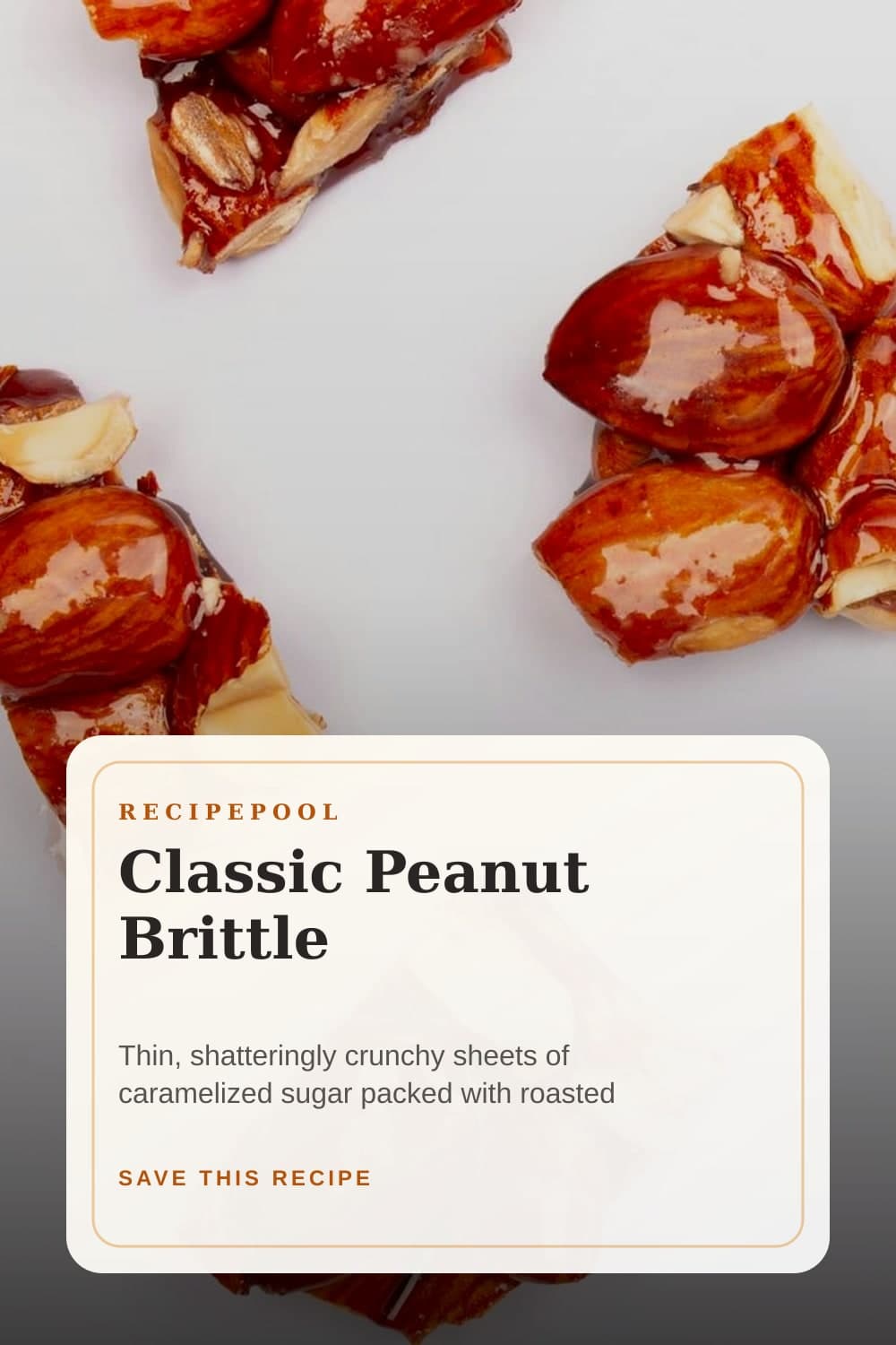 Pinterest image for Classic Peanut Brittle