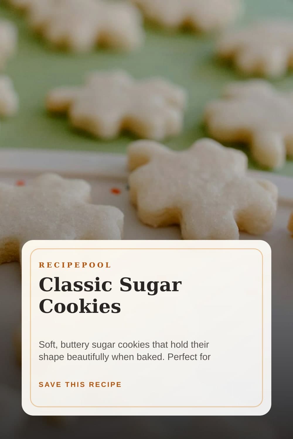 Pinterest image for Classic Sugar Cookies