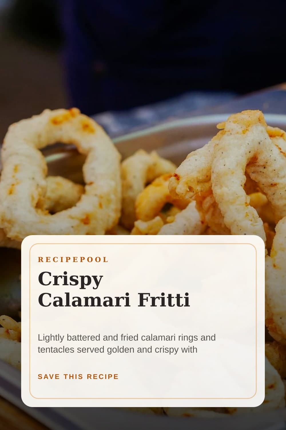 Pinterest image for Crispy Calamari Fritti