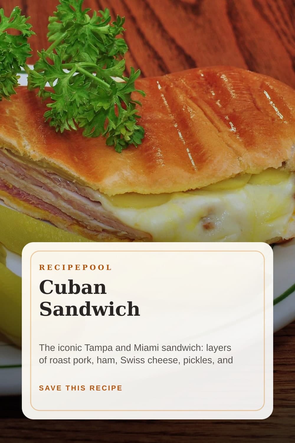 Pinterest image for Cuban Sandwich