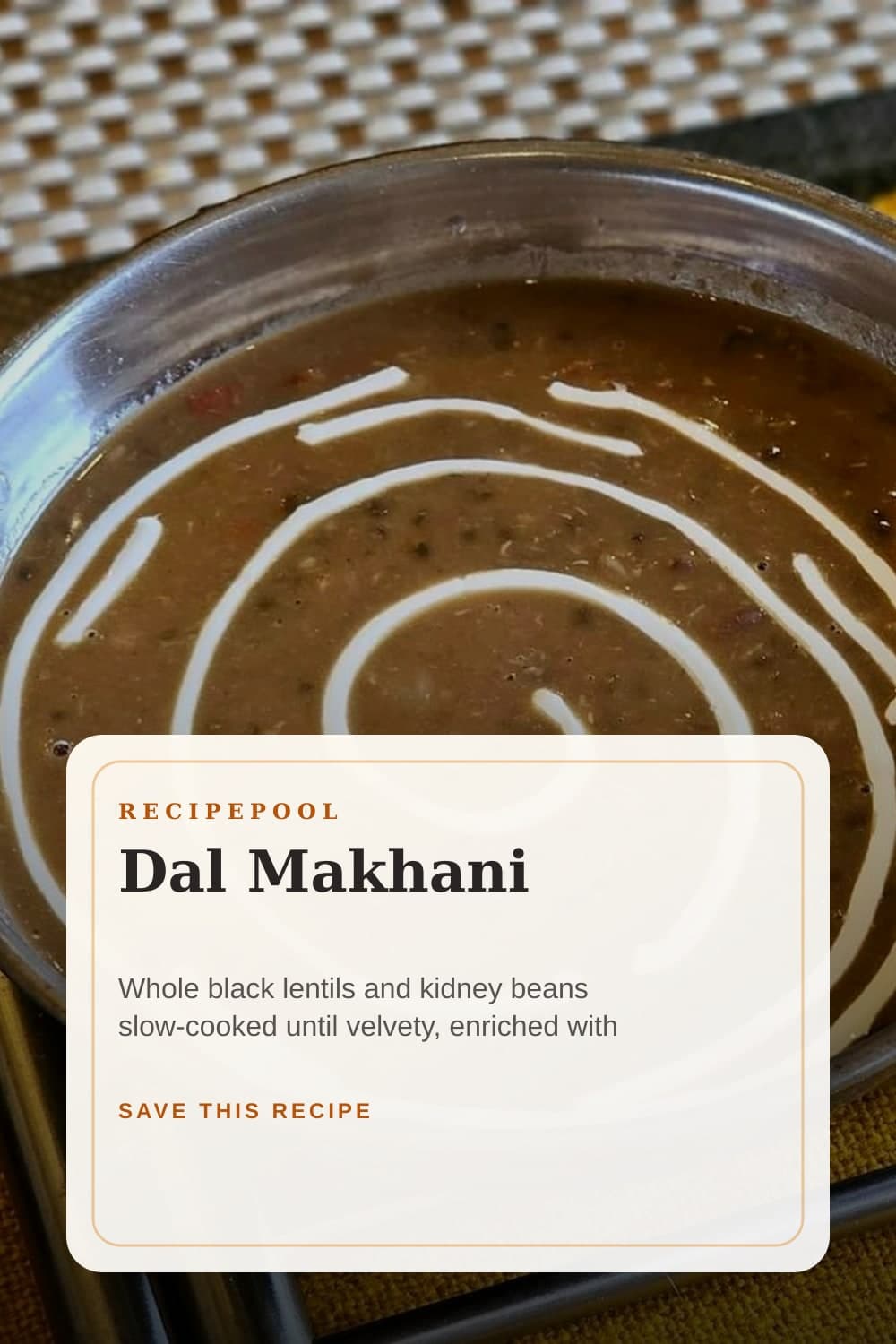 Pinterest image for Dal Makhani