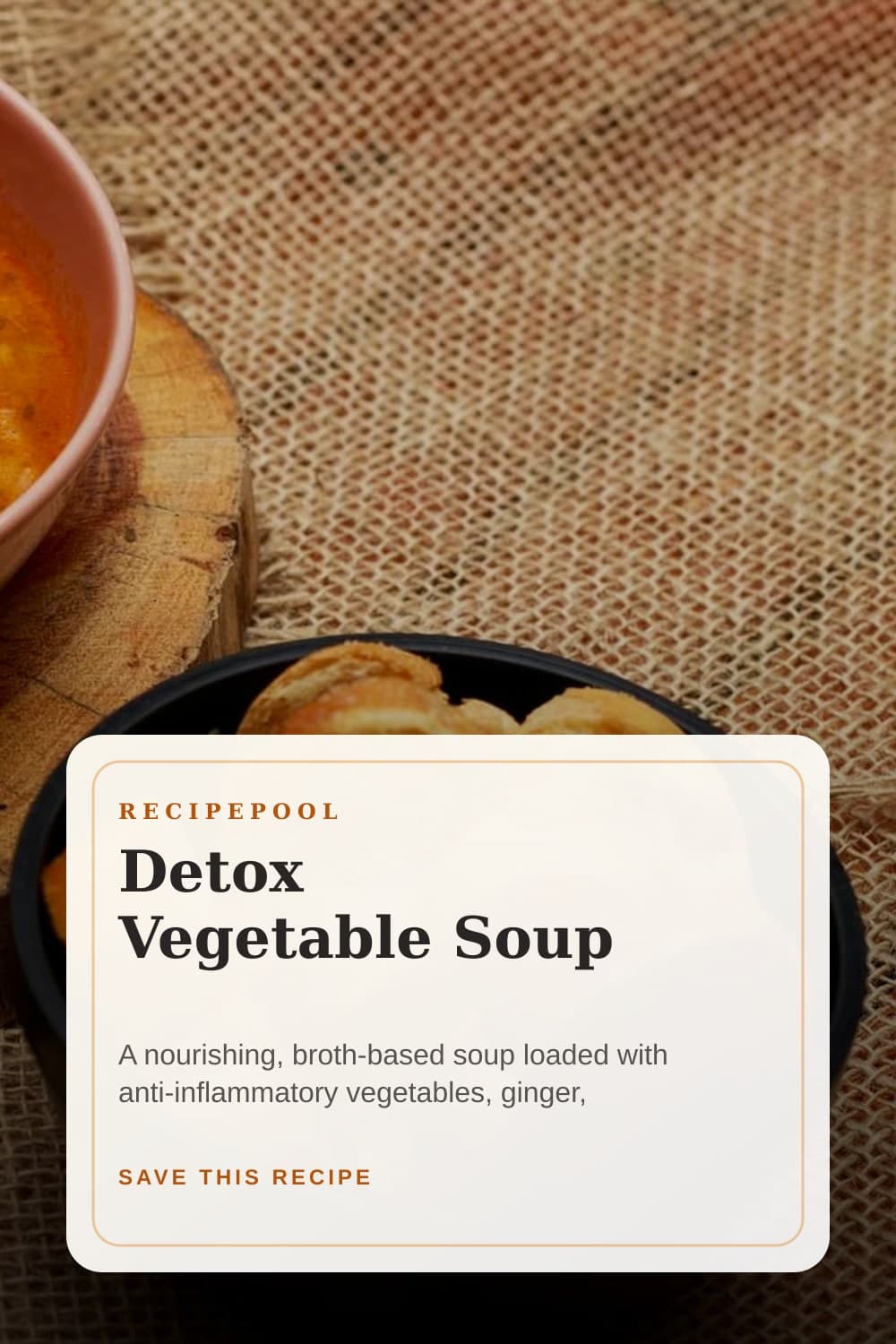 Pinterest image for Detox Vegetable Soup
