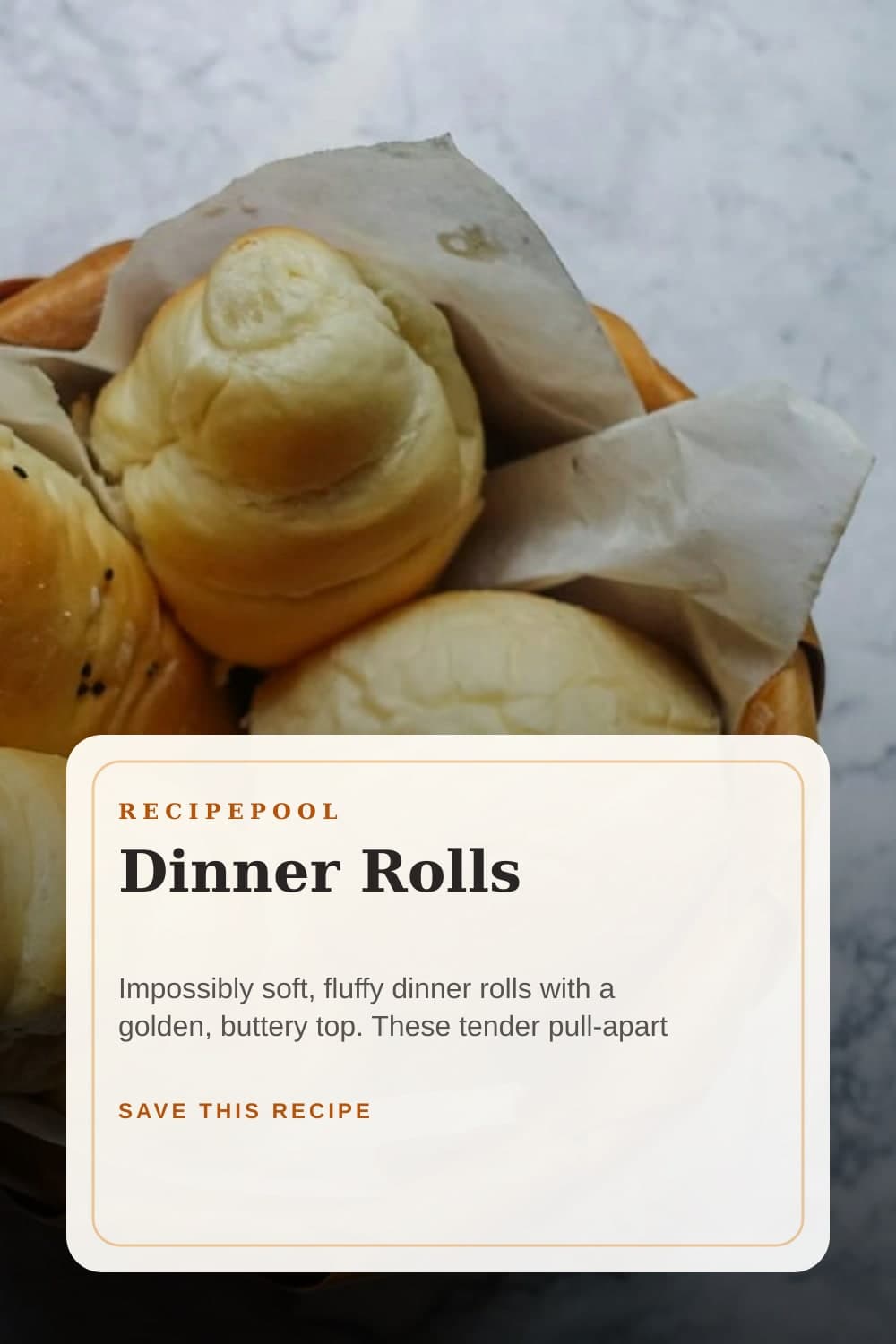 Pinterest image for Dinner Rolls