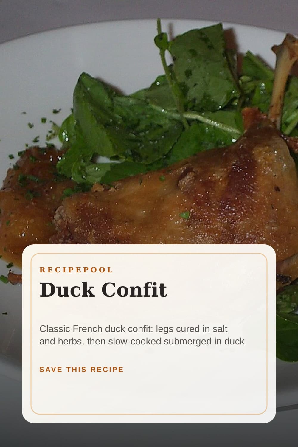 Pinterest image for Duck Confit