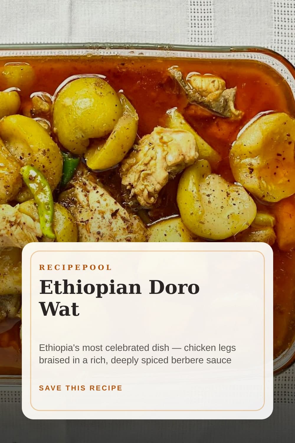 Pinterest image for Ethiopian Doro Wat