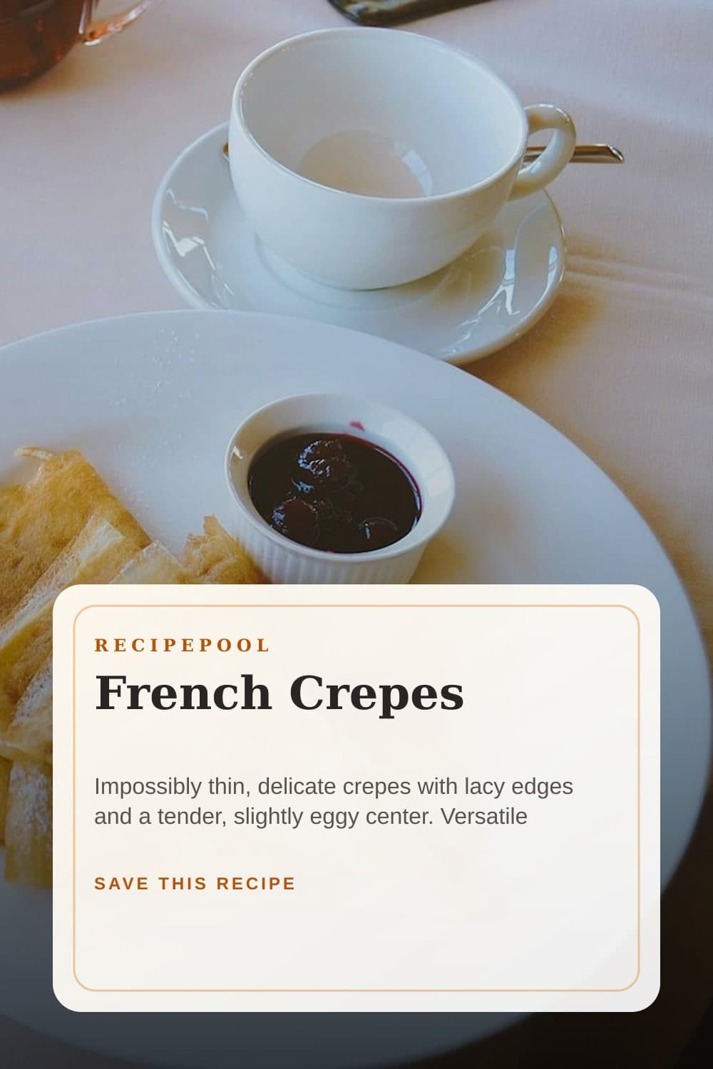 Pinterest image for French Crepes