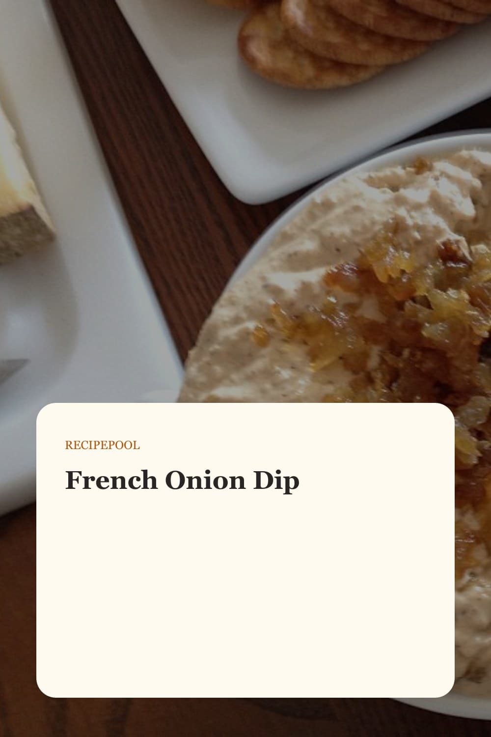 Pinterest image for French Onion Dip