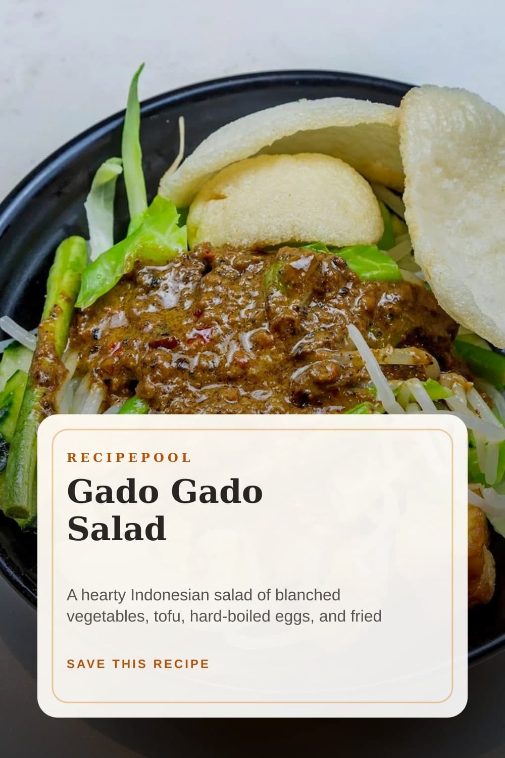 Pinterest image for Gado Gado Salad