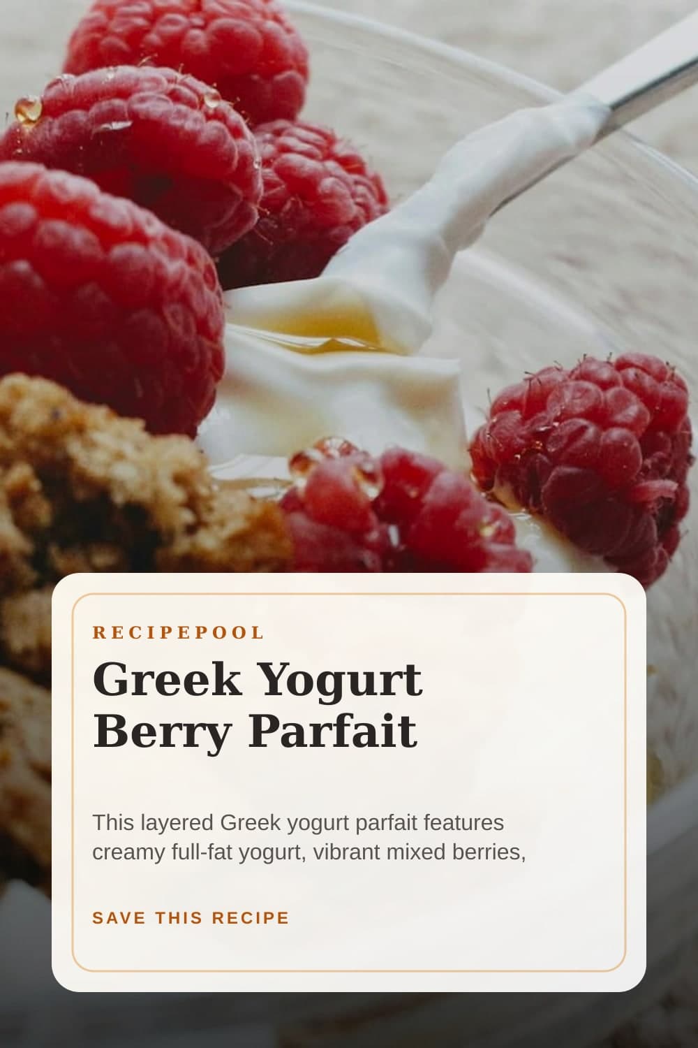 Pinterest image for Greek Yogurt Berry Parfait
