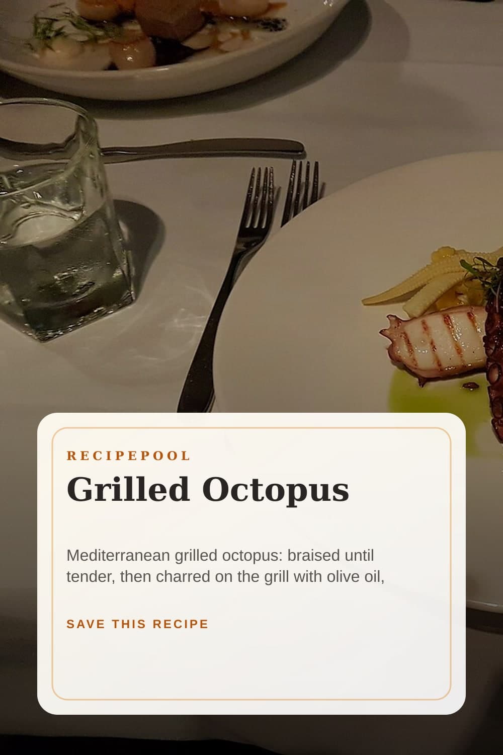 Pinterest image for Grilled Octopus