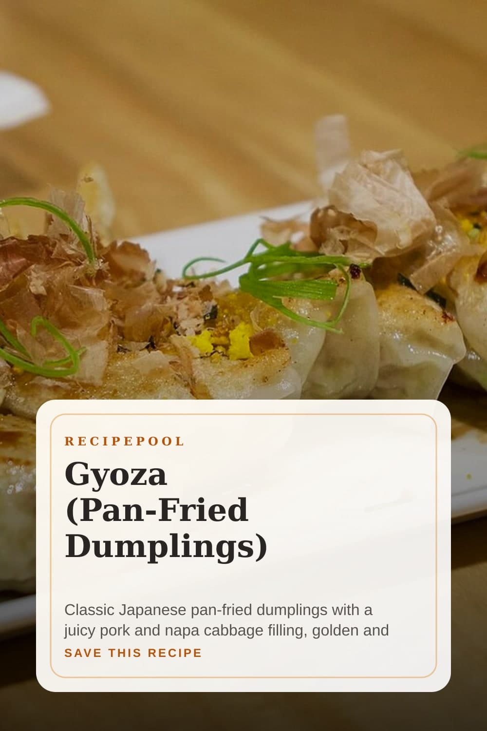Pinterest image for Gyoza (Pan-Fried Dumplings)
