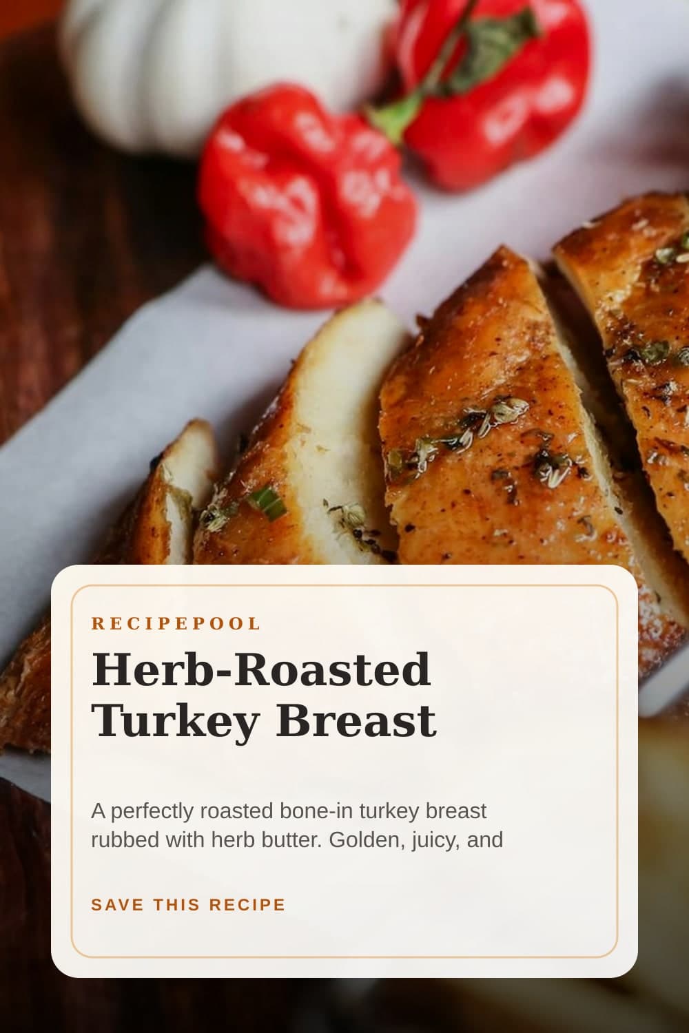 Pinterest image for Herb-Roasted Turkey Breast