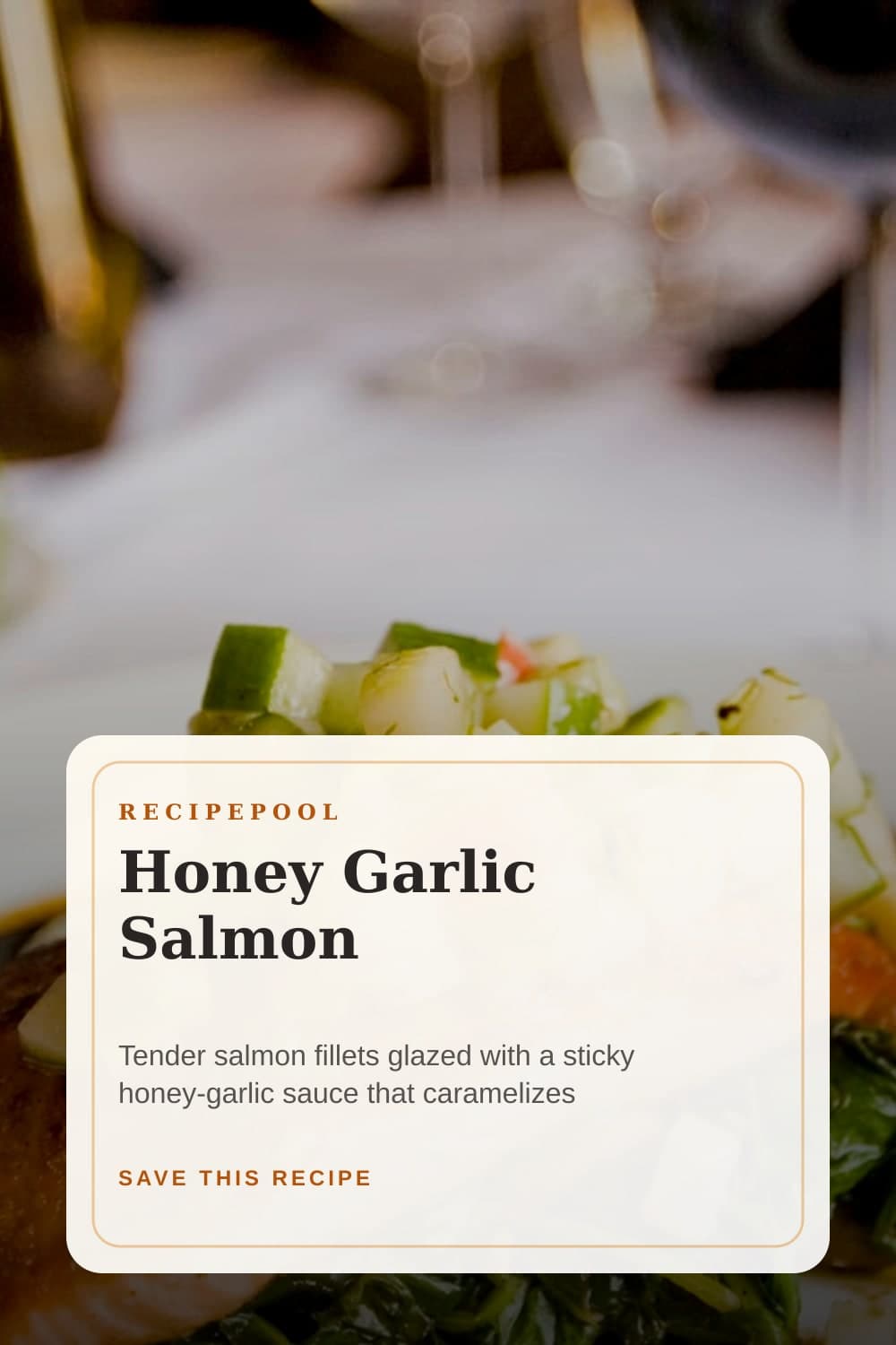 Pinterest image for Honey Garlic Salmon