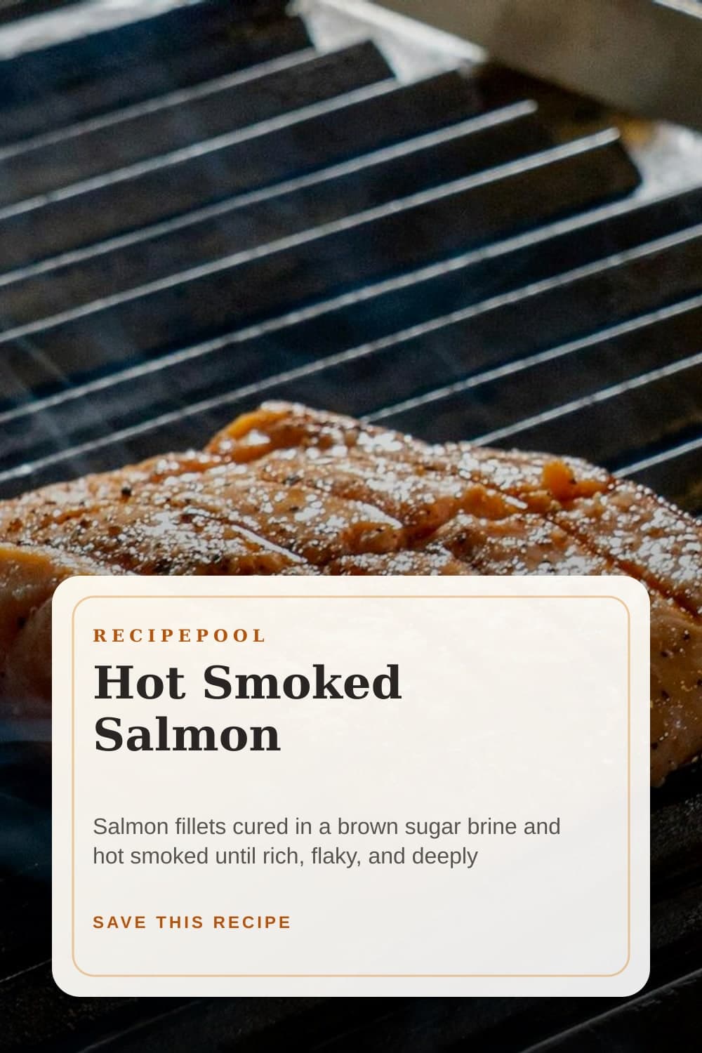 Pinterest image for Hot Smoked Salmon