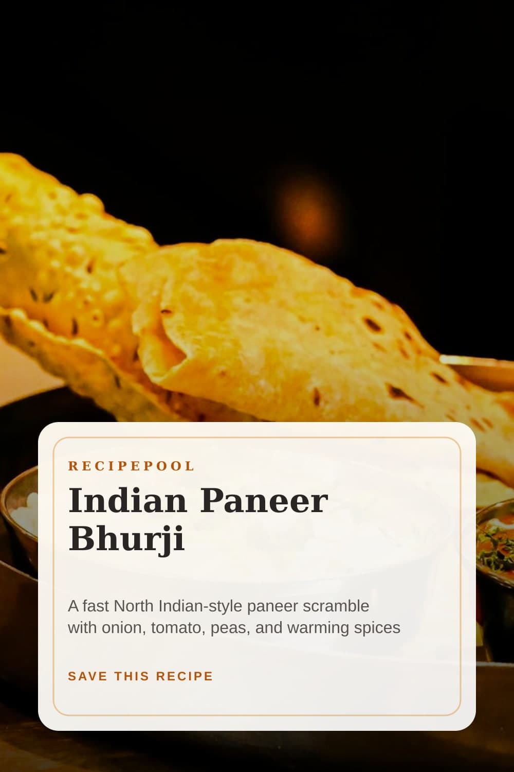 Pinterest image for Indian Paneer Bhurji