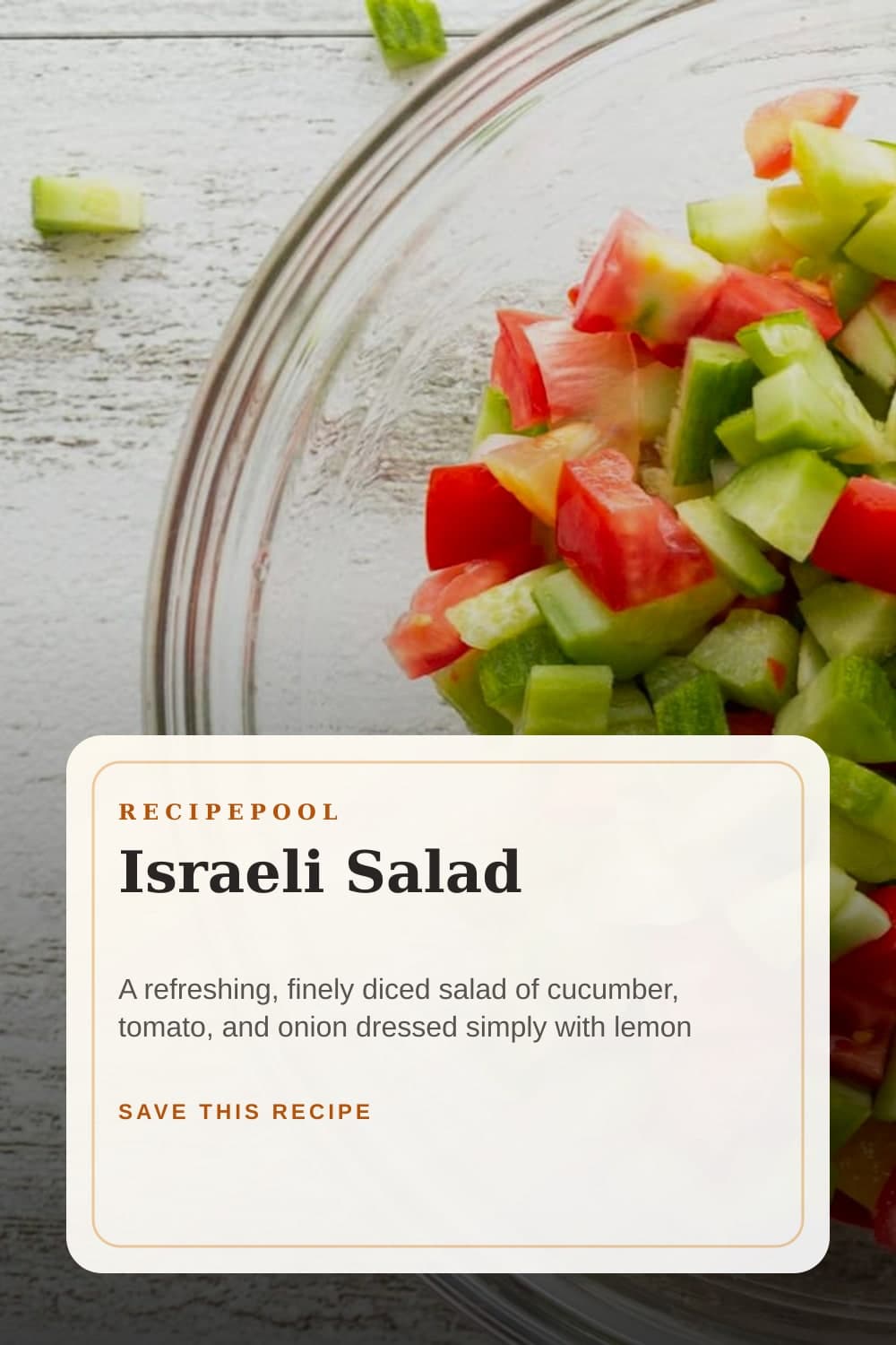 Pinterest image for Israeli Salad