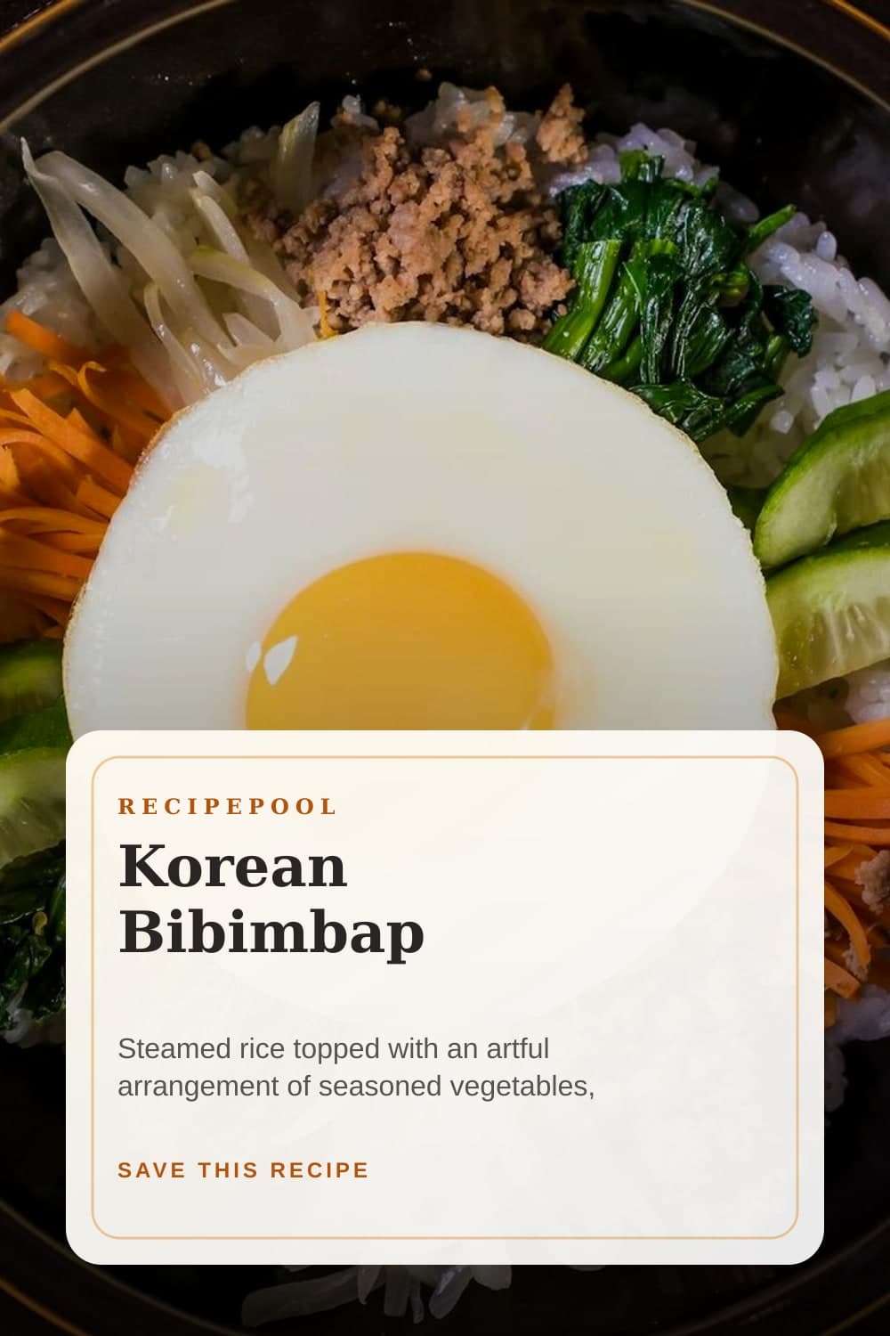 Pinterest image for Korean Bibimbap