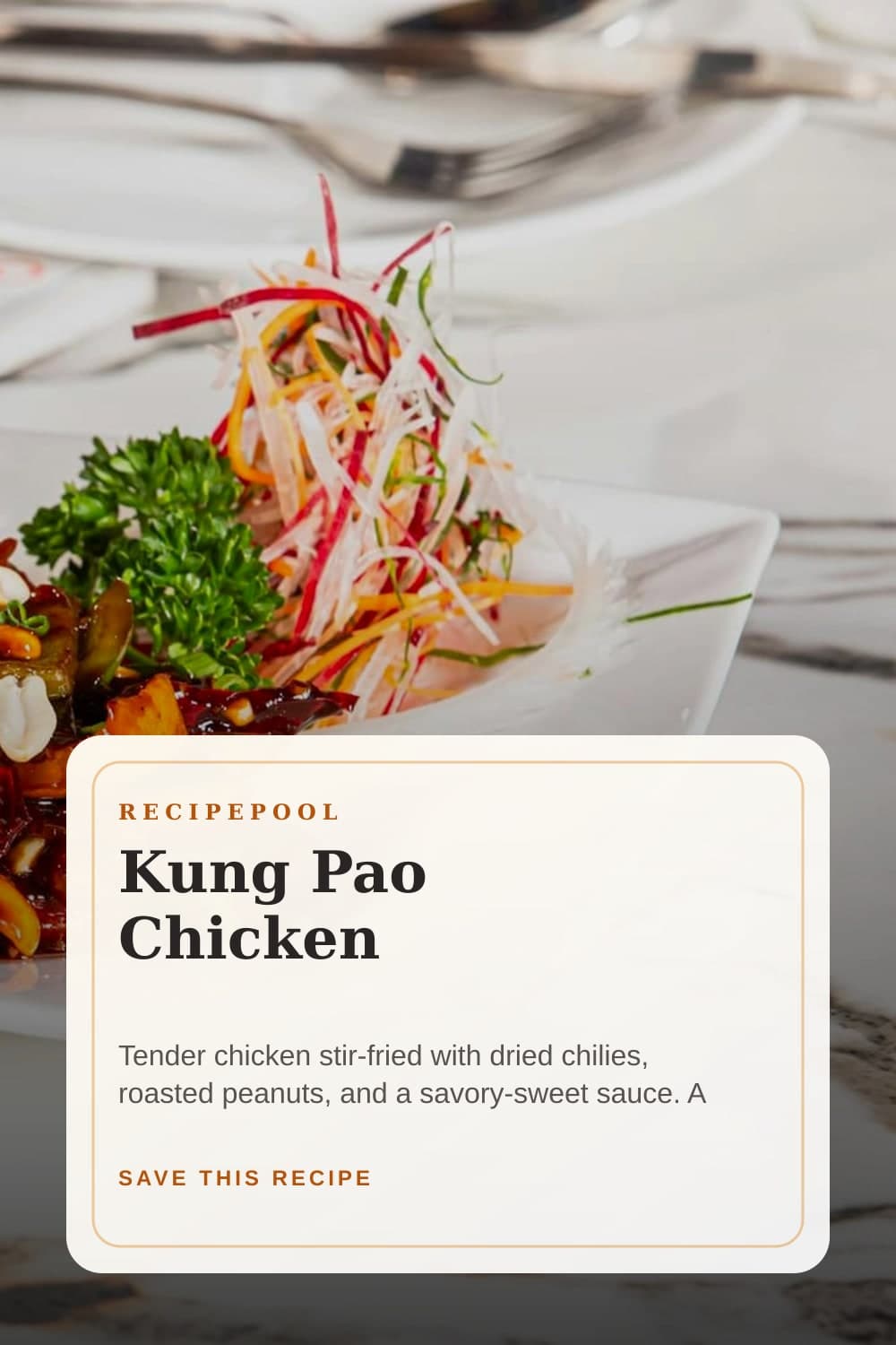 Pinterest image for Kung Pao Chicken