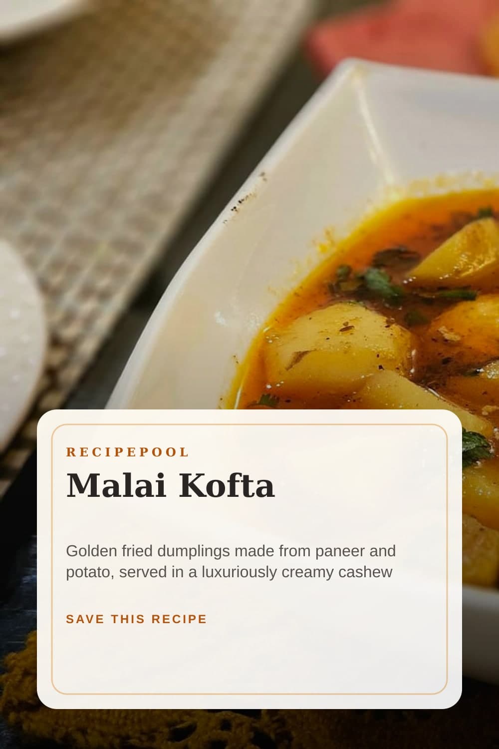 Pinterest image for Malai Kofta