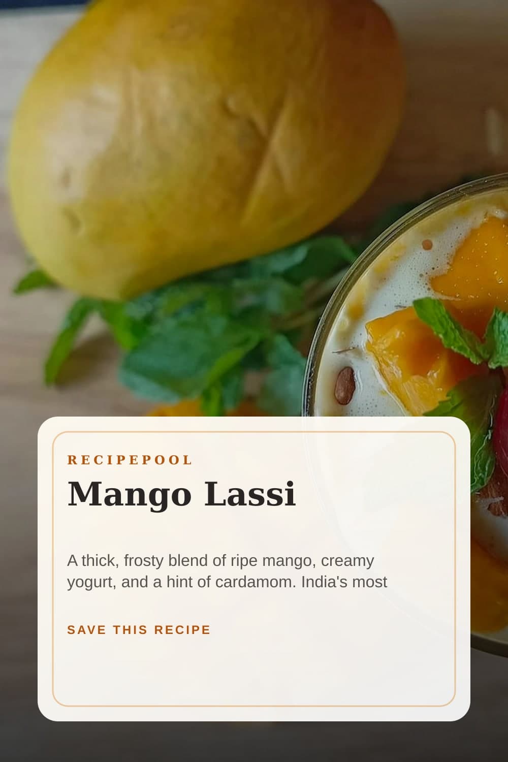 Pinterest image for Mango Lassi